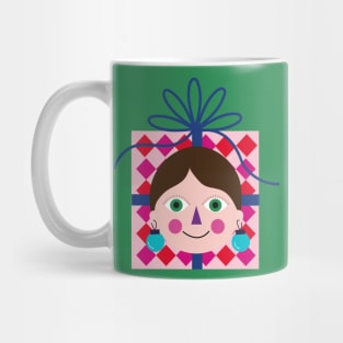 Happy colorful Christmas gift avatar Mug